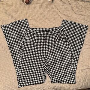 High rise Houndstooth Pants